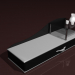 3d mini table with shelves model buy - render