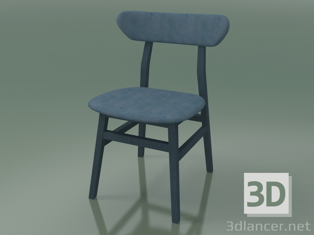 modello 3D Sedia da pranzo (221, blu) - anteprima