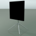 modello 3D Tavolo quadrato 5706, 5723 (H 74 - 59x59 cm, piegato, Nero, LU1) - anteprima
