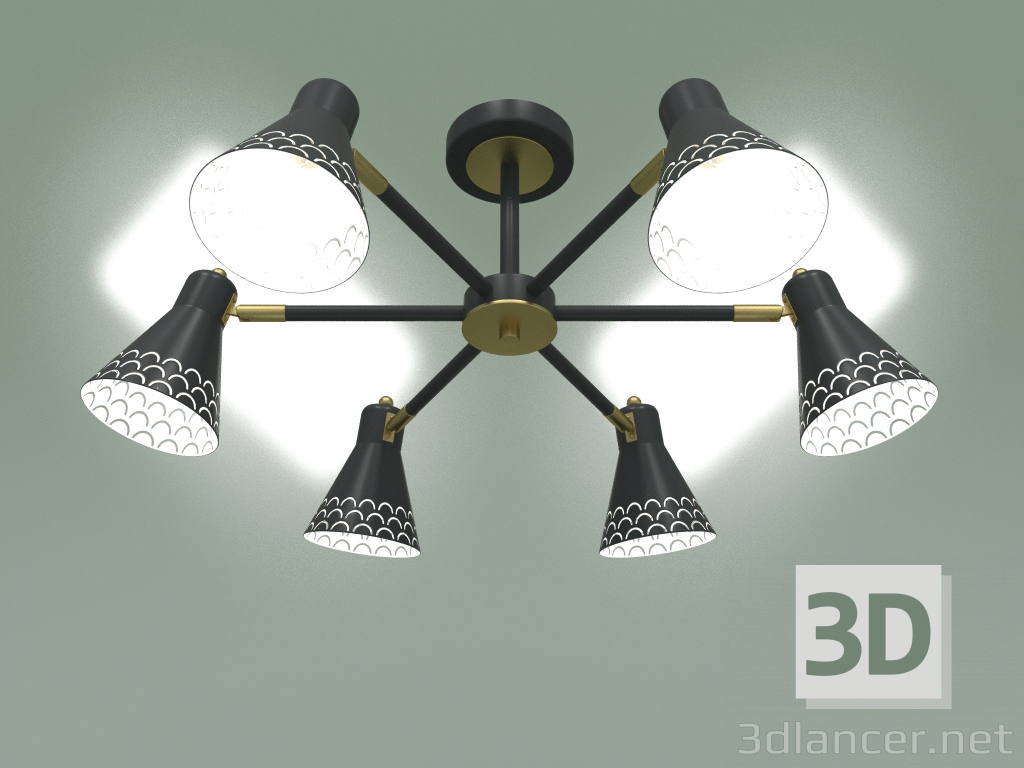 3d model Ceiling chandelier Trina 70100-6 (black) - preview