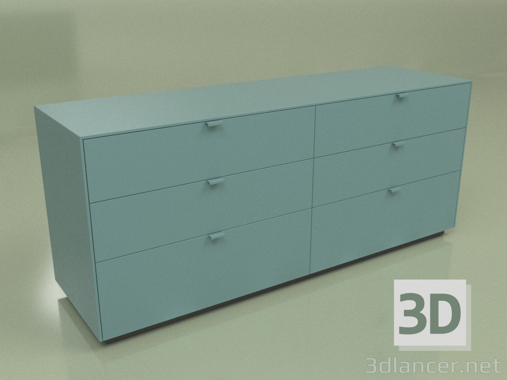 3d model Chest of drawers Folio DH6 (3) - preview
