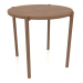 3d model Dining table DT 08 (straight end) (D=790x754, wood brown light) - preview