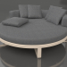 3d model Round bed for relaxation (Sand) - preview