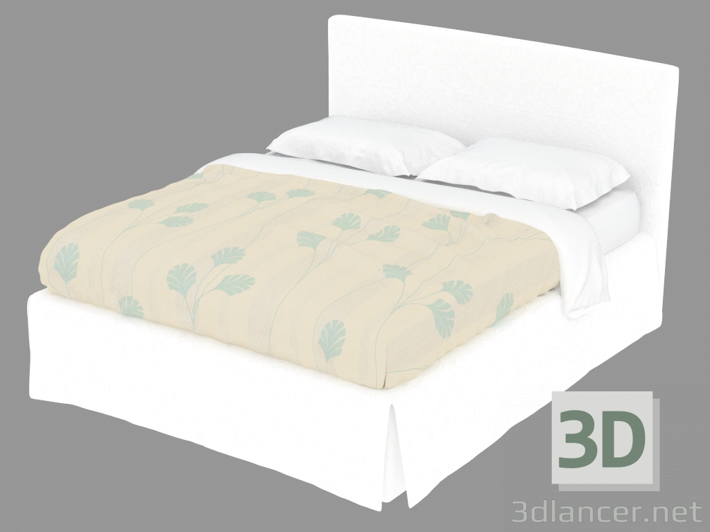 3 डी मॉडल डबल बेड प्लाज़ा - पूर्वावलोकन
