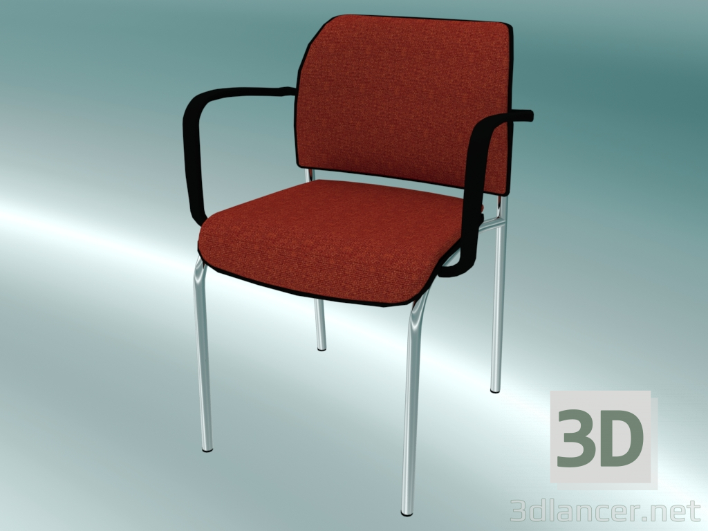 Modelo 3d Cadeira para visitantes (570H 2P) - preview