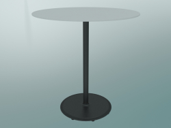 Table BON (9382-01 (⌀ 70cm), H 74cm, HPL white, cast iron black)
