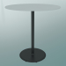 modèle 3D Table BON (9382-01 (⌀ 70cm), H 74cm, HPL blanc, fonte noire) - preview