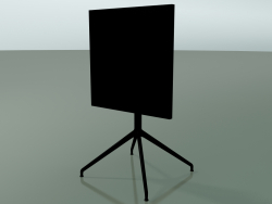 Quadratischer Tisch 5706, 5723 (H 74 - 59 x 59 cm, gefaltet, schwarz, V39)