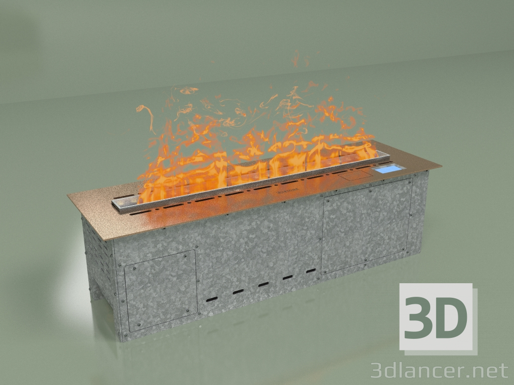 3D modeli Buharlı şömine Vepo 800 (pembe altın saten) - önizleme