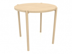 Mesa de jantar DT 08 (ponta reta) (D=790x754, madeira branca)