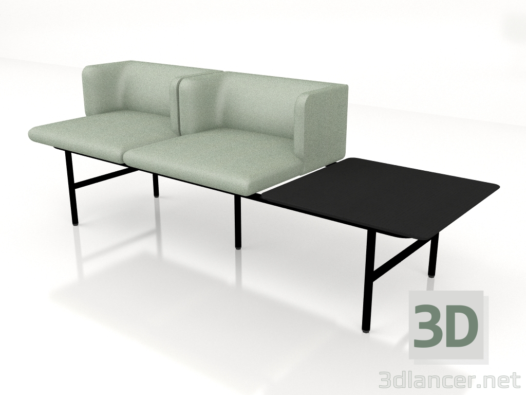 3d model Agora AR17 seating system module - preview