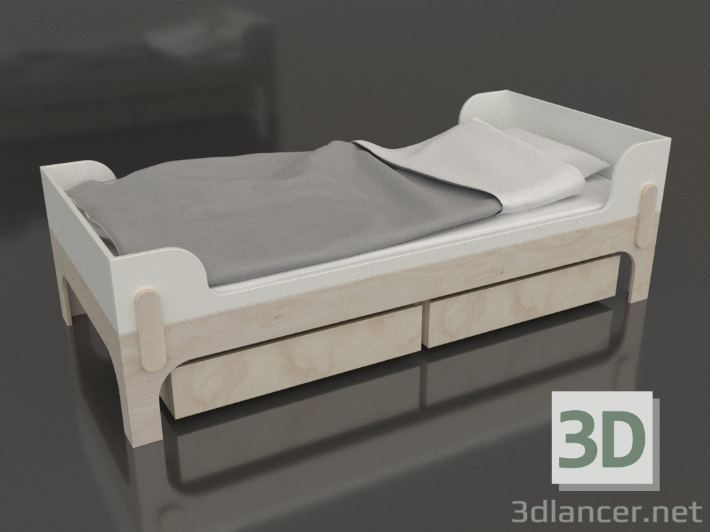 3D Modell Bett TUNE Y (BNTYA2) - Vorschau
