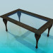 modèle 3D Table basse avec surface en verre - preview