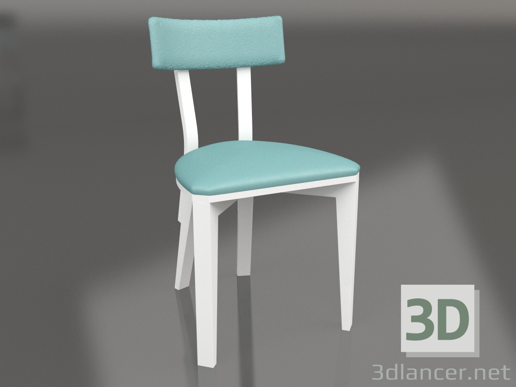 modèle 3D Chaise rectangulaire compacte (option 11) - preview