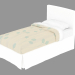 3d модель Ліжко односпальне Plaza – превью