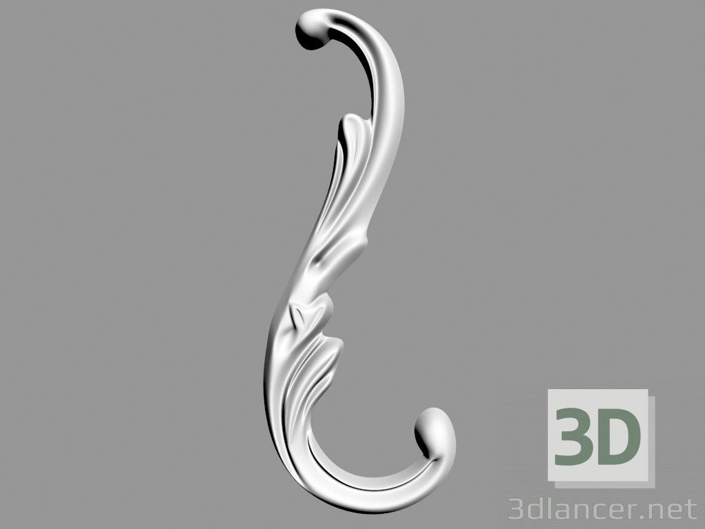 3D Modell Wanddekoration (F44) - Vorschau