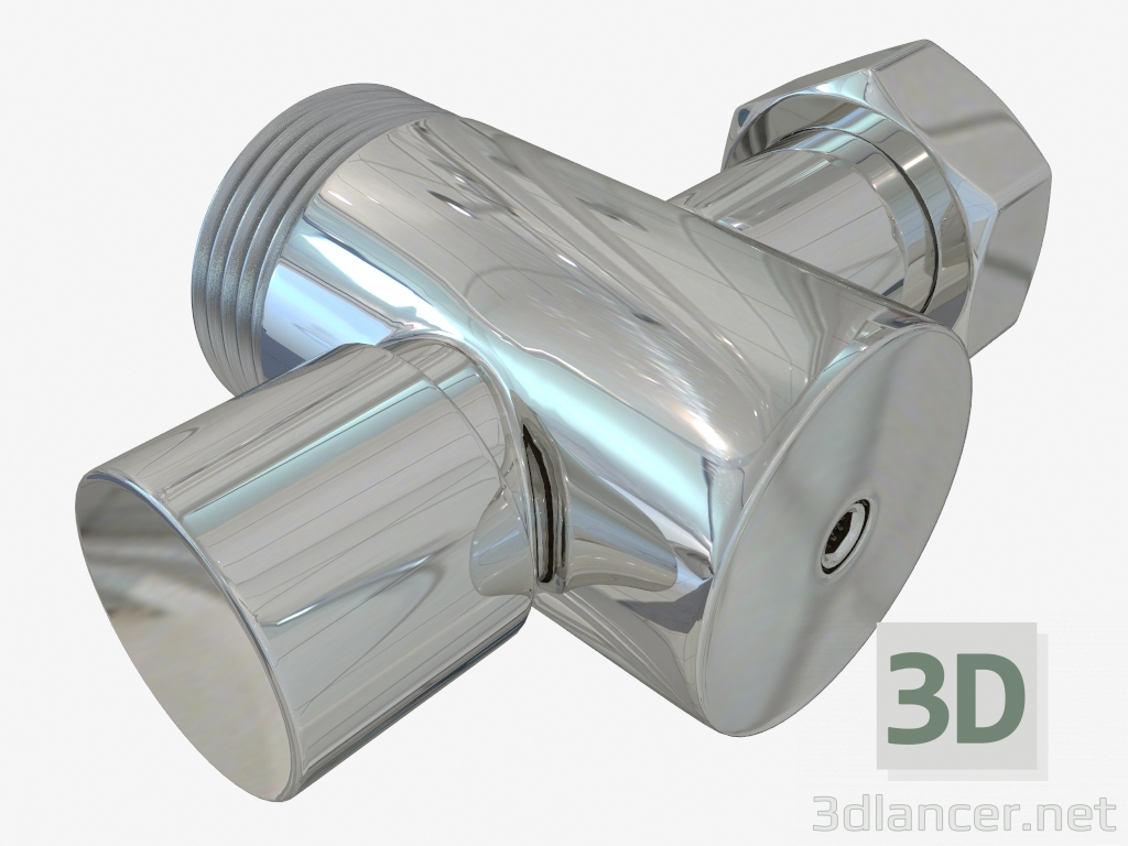 modèle 3D La porte avec la valve angulaire (sous un hexagone) G1 "HPxG3-4NG - preview