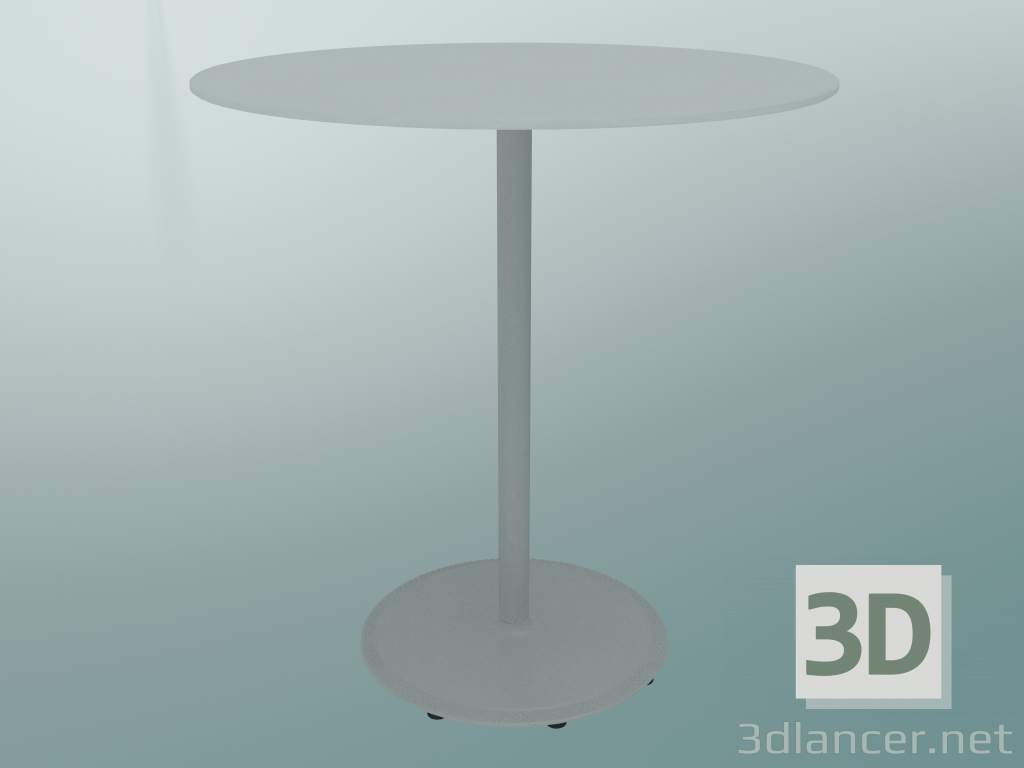 3D Modell Tisch BON (9382-01 (Ø 70 cm), H 74 cm, HPL weiß, Gusseisen weiß) - Vorschau