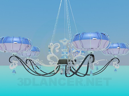 3d model Modern chandelier - preview 3d model Modern chandelier - preview