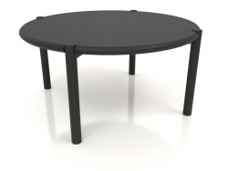 कॉफी टेबल जेटी 053 (गोलाकार अंत) (डी = 820x400, लकड़ी का काला)