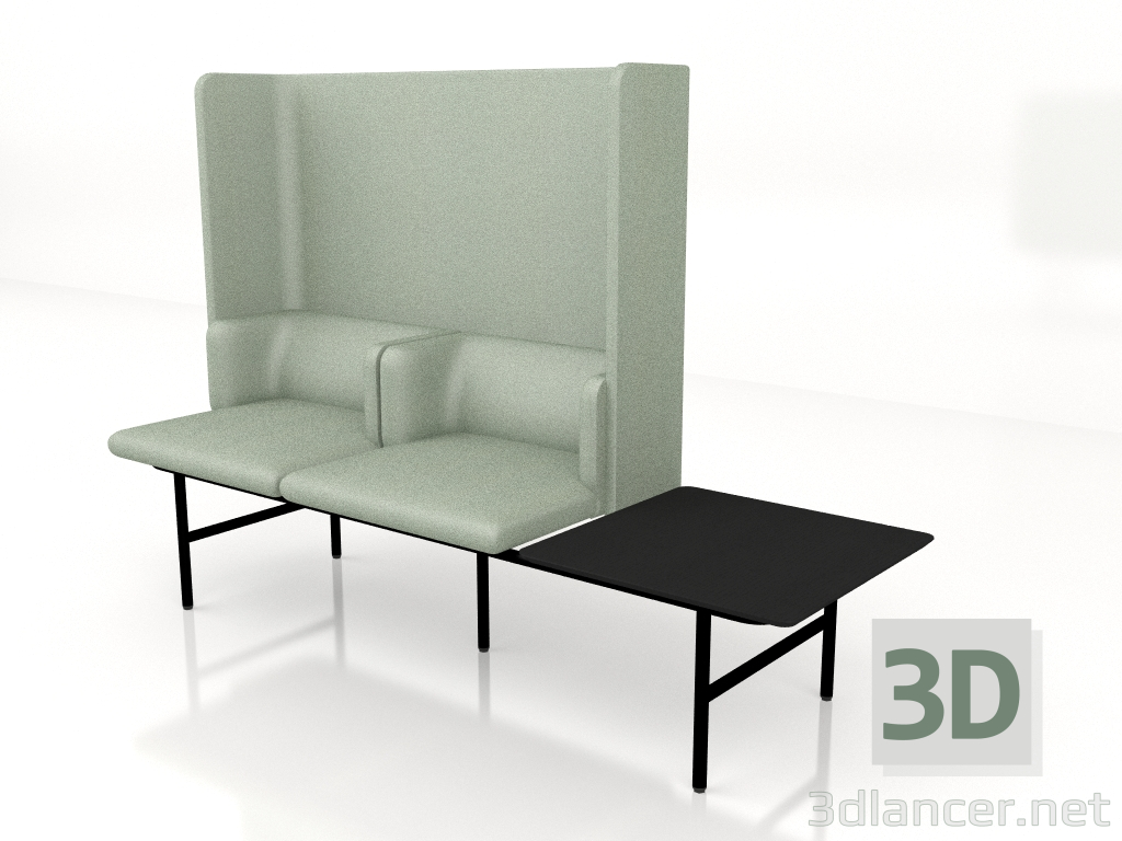 3d model Agora AR18 seating system module - preview