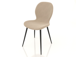 Stuhl Nancy (beige-schwarz)
