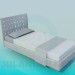 3d model Bed single - preview