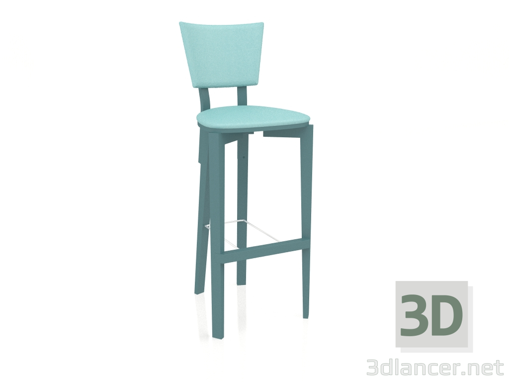 3D Modell Trapezförmiger Barhocker (Option 1) - Vorschau