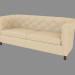 3d model Leather sofa double (190) - preview