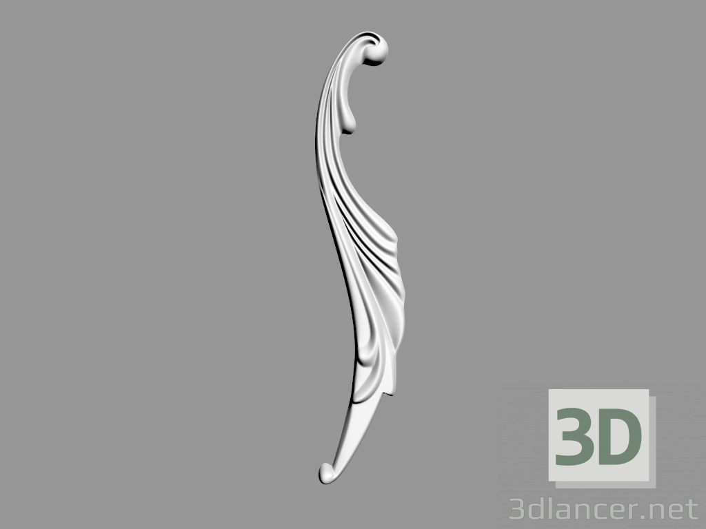 3D Modell Wanddekoration (F45) - Vorschau
