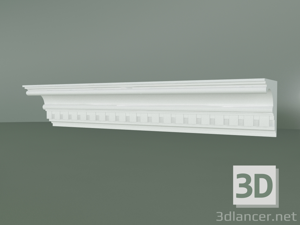 3d model Plaster cornice with ornament KV504 - preview
