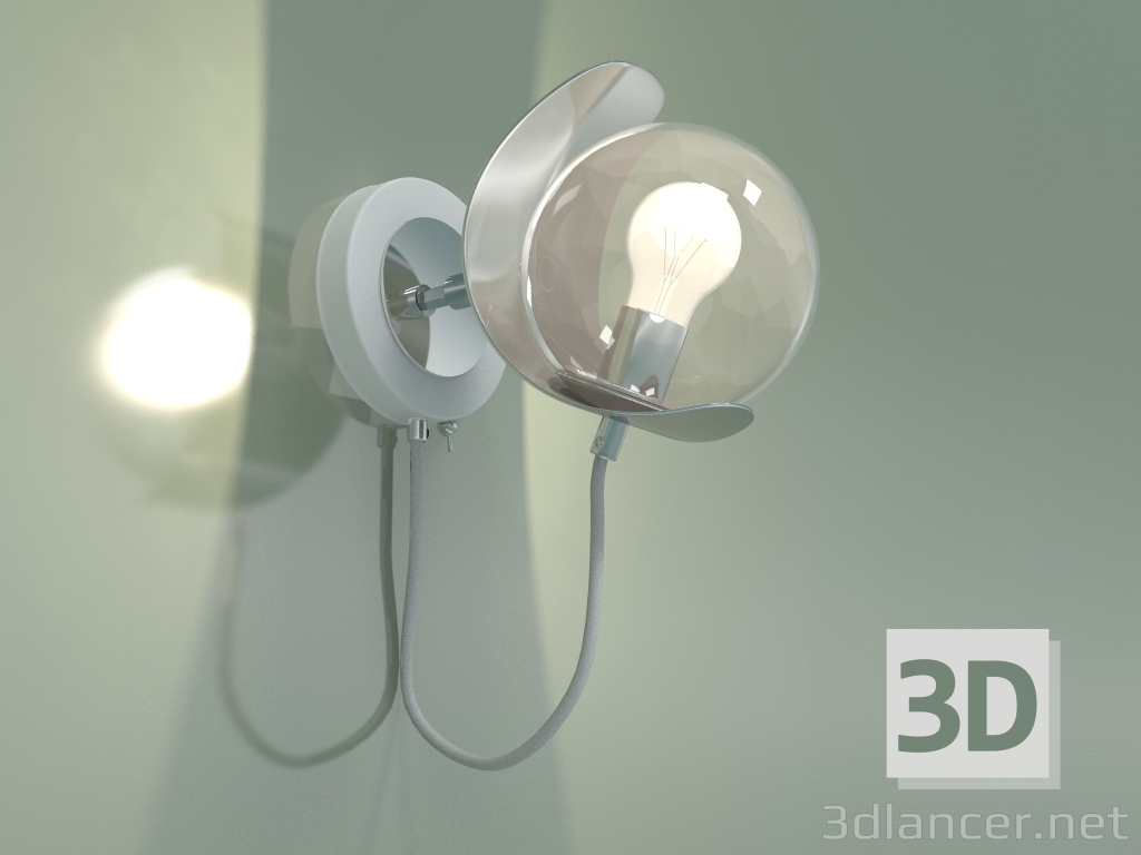 modello 3D Lampada da parete Amato 70110-1 (bianco) - anteprima