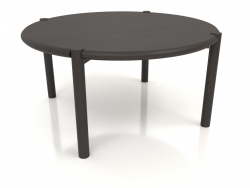 कॉफी टेबल JT 053 (गोल सिरे) (D=820x400, वुड ब्राउन डार्क)