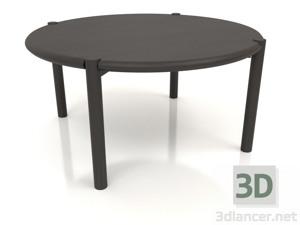 Modelo 3d Mesa de centro JT 053 (extremidade arredondada) (D=820x400, madeira castanho escuro) - preview