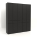 3d model Wardrobe MW 03 wood (2500x580x2800, wood black) - preview