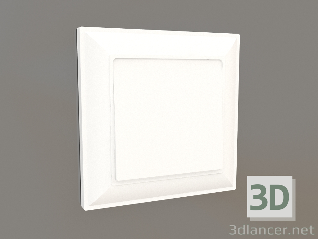 3d model One-key switch (white gloss) - preview