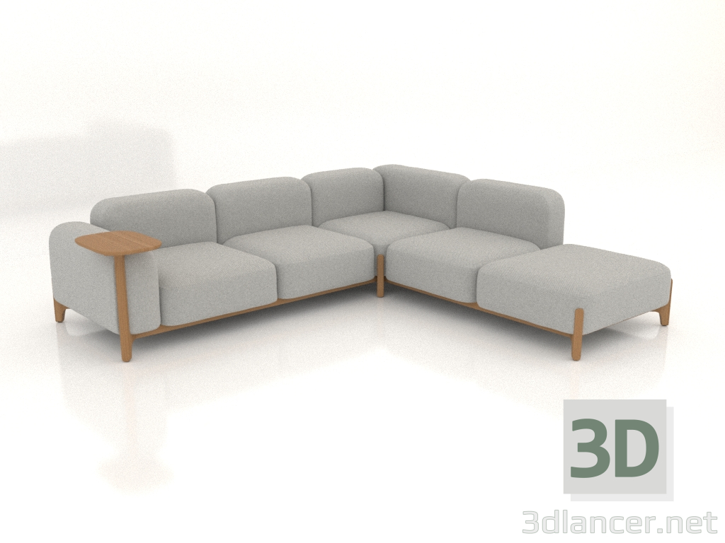3D Modell Modulares Sofa (Komposition 30) - Vorschau