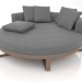 modèle 3D Lit lounge rond (Bronze) - preview