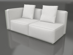 Sofa module, section 1 left (Cement gray)