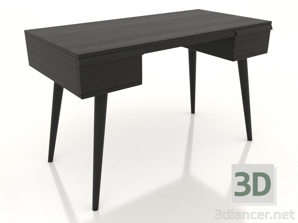 modèle 3D Bureau 1200x600 mm (noir RAL 9005) - preview