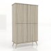 3d model Cabinet 5 1000x450x1650 mm (lightened oak) - preview