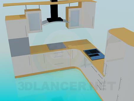 modelo 3D Amarillo cocina - escuchar modelo 3D Amarillo cocina - escuchar