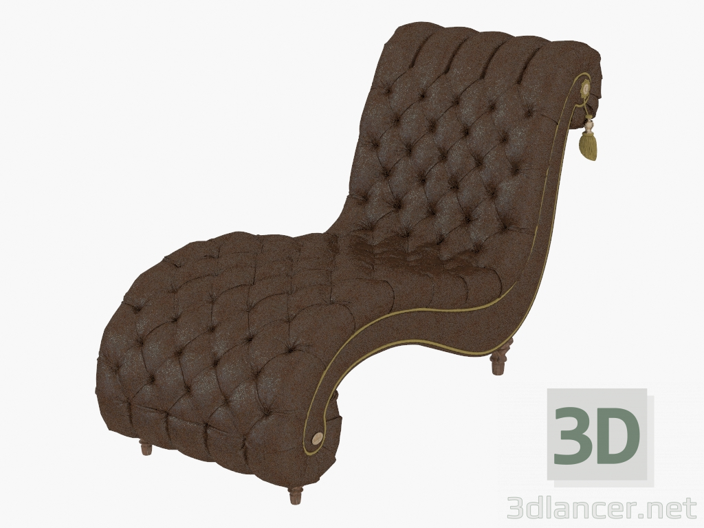 modèle 3D Chaise longue avec des points Capito Aktavia - preview