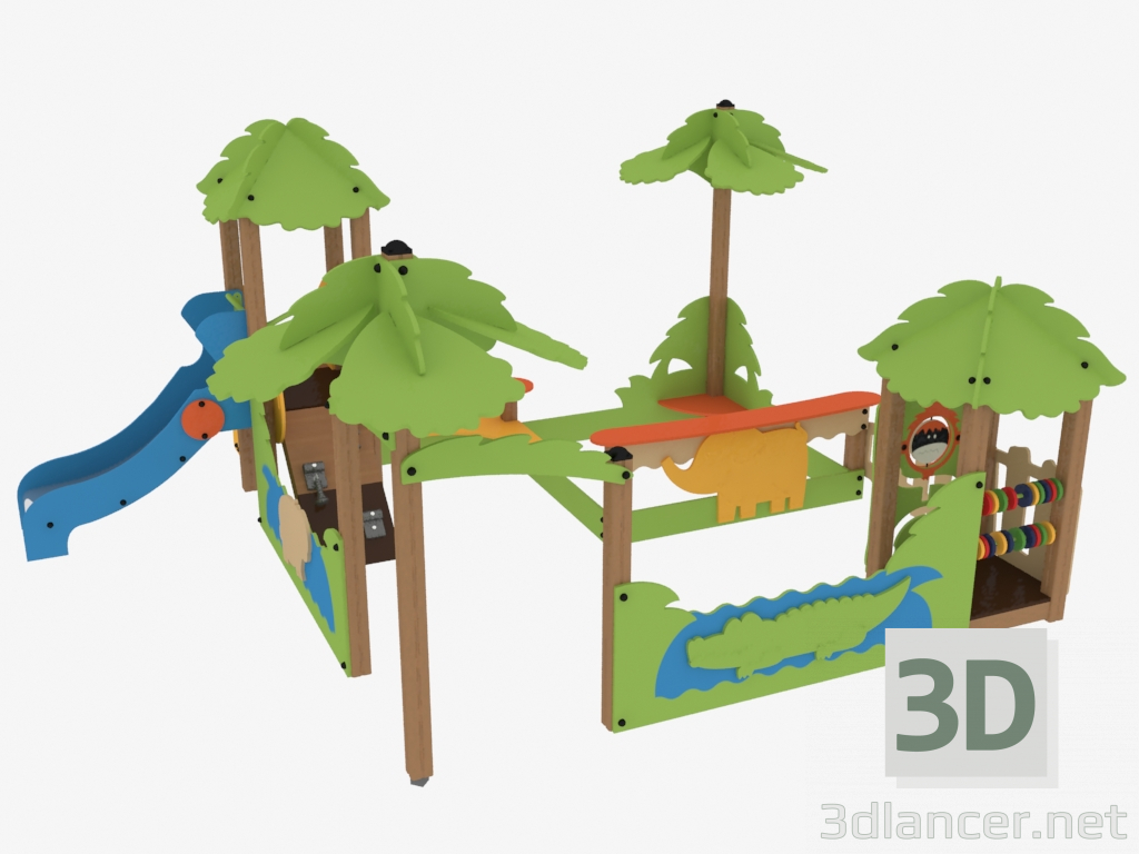 3d model Complejo de juegos para niños (T5308) - vista previa
