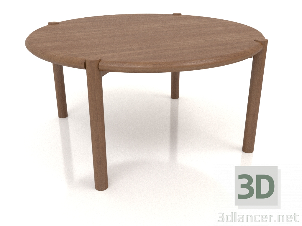 modello 3D Tavolino JT 053 (estremità arrotondata) (P=820x400, legno marrone chiaro) - anteprima