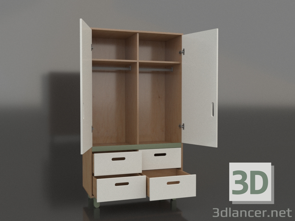 3d model Open wardrobe TUNE HB (WGTHBA) - preview