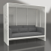 3D Modell Al Fresco Sofa mit Aluminiumrahmen und hoher Rückenlehne (Achatgrau) - Vorschau