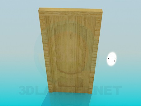 3D Modell Holztür - Vorschau