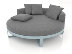 Round bed for relaxation (Blue gray)