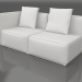 3d model Módulo sofá sección 1 izquierda (gris ágata) - vista previa
